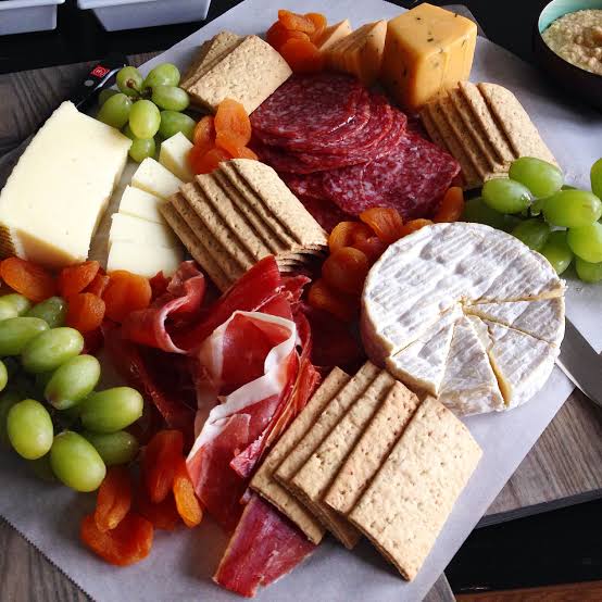 Charcuterie Board with food